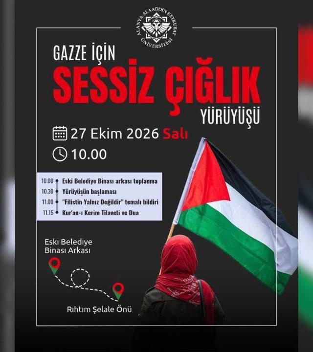 GAZZE İÇİN SESSİZ ÇIĞLIK YÜRÜYÜŞÜ 