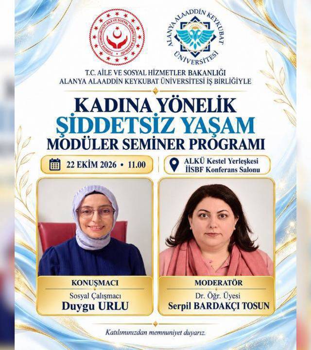 KADINA YÖNELİK ŞİDDETSİZ YAŞAM MODÜLER SEMİNER